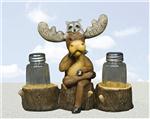 WLD17495 Northwoods Flavor Moose Salt & Pepper Shaker Set